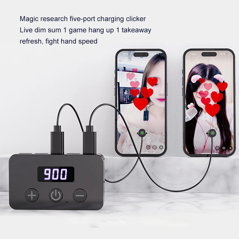 Dispositif de Clicker automatique pour écran de téléphone, Simulation physique, clic au doigt, point automatique continu, universel pour la diffusion en direct