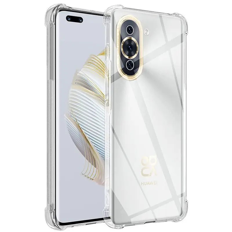 New Transparent TPU Case for Huawei Pura 70 Pro Ultra Nova 12i 12S 12 SE 11 11i Protective Cover Shockproof Bumper Fundas Coque