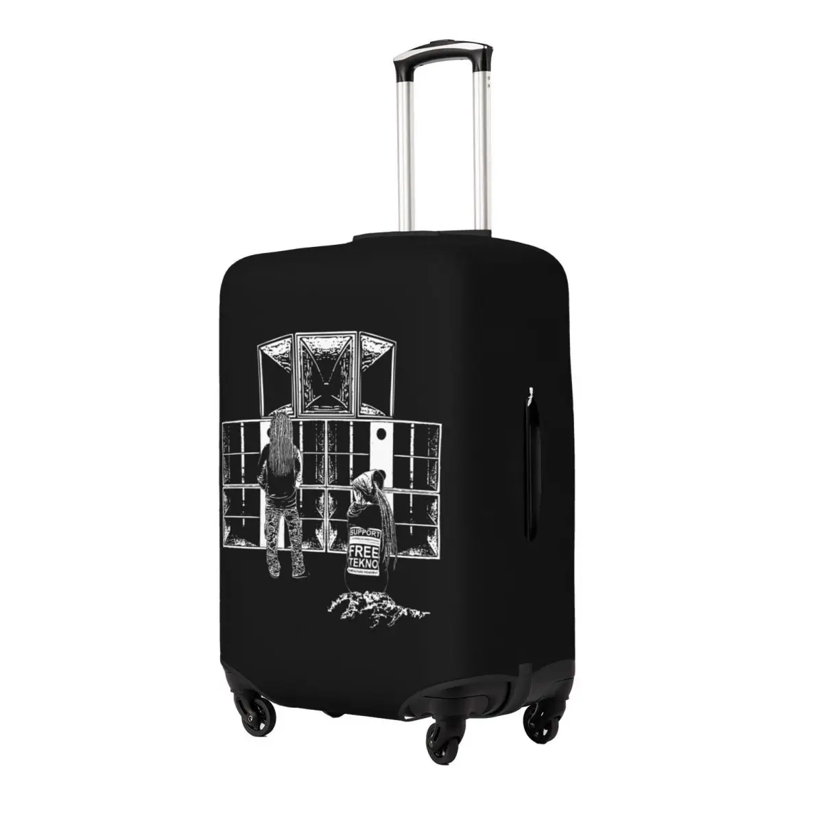 

23FA121 - Tekno 23 M Suitcase Cover Protection Elastic Trip Luggage Protector Covers for 18-32 Inch