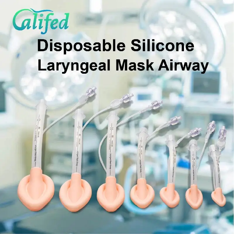 

Califed 7/10Pcs Suit Disposable Anesthesia Medical Grade Silicone Laryngeal Mask multi-pack Tube Soft Cushion Breathing Mask