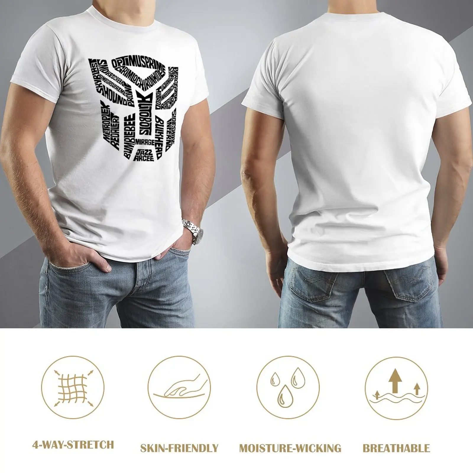 Fresh Transformer  Black Decepticon Soundwave  Wordtee Vintage 22 T-shirt  Movement Tshirt Unique Funny Joke Leisure USA Size