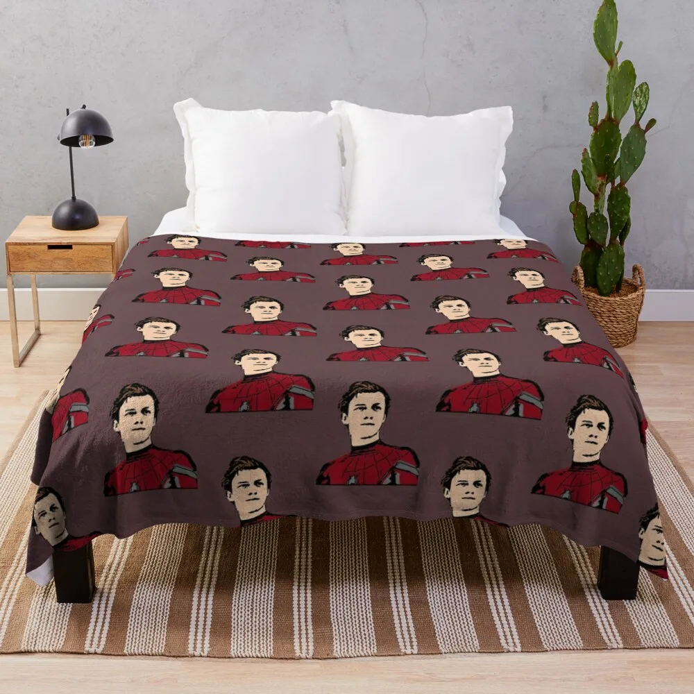 

Peter Parker / Tom Holland Print Throw Blanket Sofas Multi-Purpose Winter bed blankets