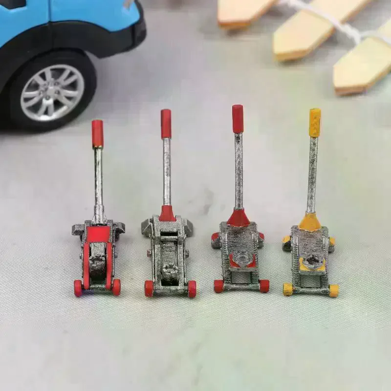 1/64 Scale Car Lifting Jack Model Modification Garage Repair Accessories Scene Collocation Miniature Sculpture Display view 3