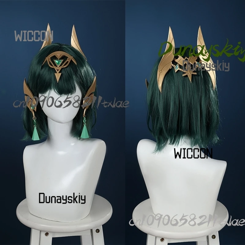 Genshin Impact Nefer Game Cosplay Costumes Wig Temporary Tattoo Shoes Props Sexy Cute Jirai Kei Green Lolita Halloween Christmas