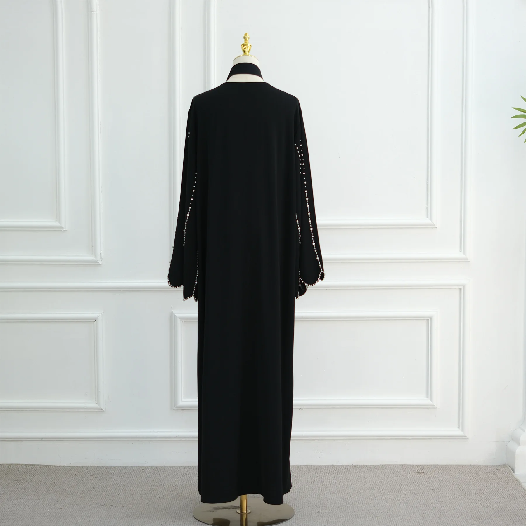 Elegancka, ręcznie zdobiona koralikami abaja na Eid, Dubaj, muzułmańska sukienka na przyjęcie, abaje dla kobiet, dżalabija, kaftan, szata, odzież islamska na Ramadan