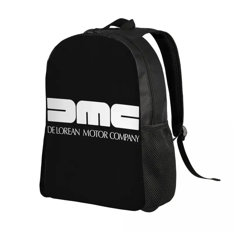 Custom Delorean Motor Company Backpack for Men Women College School Students Bookbag Fits 15 Inch Laptop Back To The Future Bags