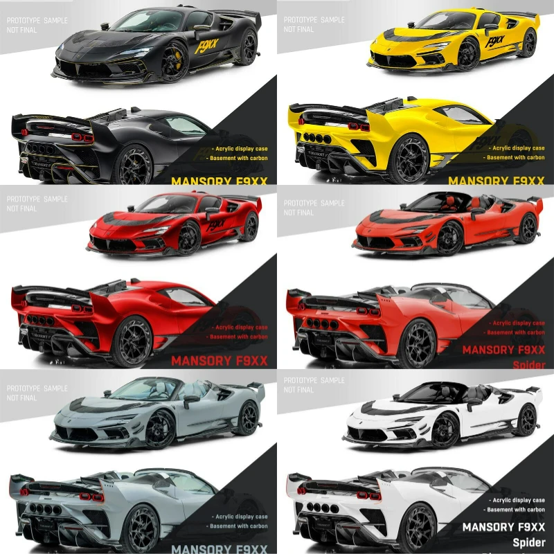 

Presale DCM x TPC 1:64 Mansory SF90 F9XX Stradale/Spider limited500 Alloy Vehicle Car Model