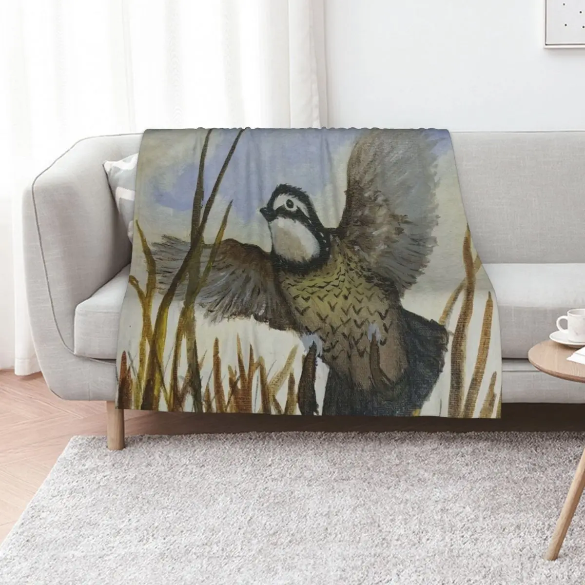 

Bobwhite Quail Flushed Throw Blanket Furrys warm for winter Summer Beddings Luxury Throw Blankets