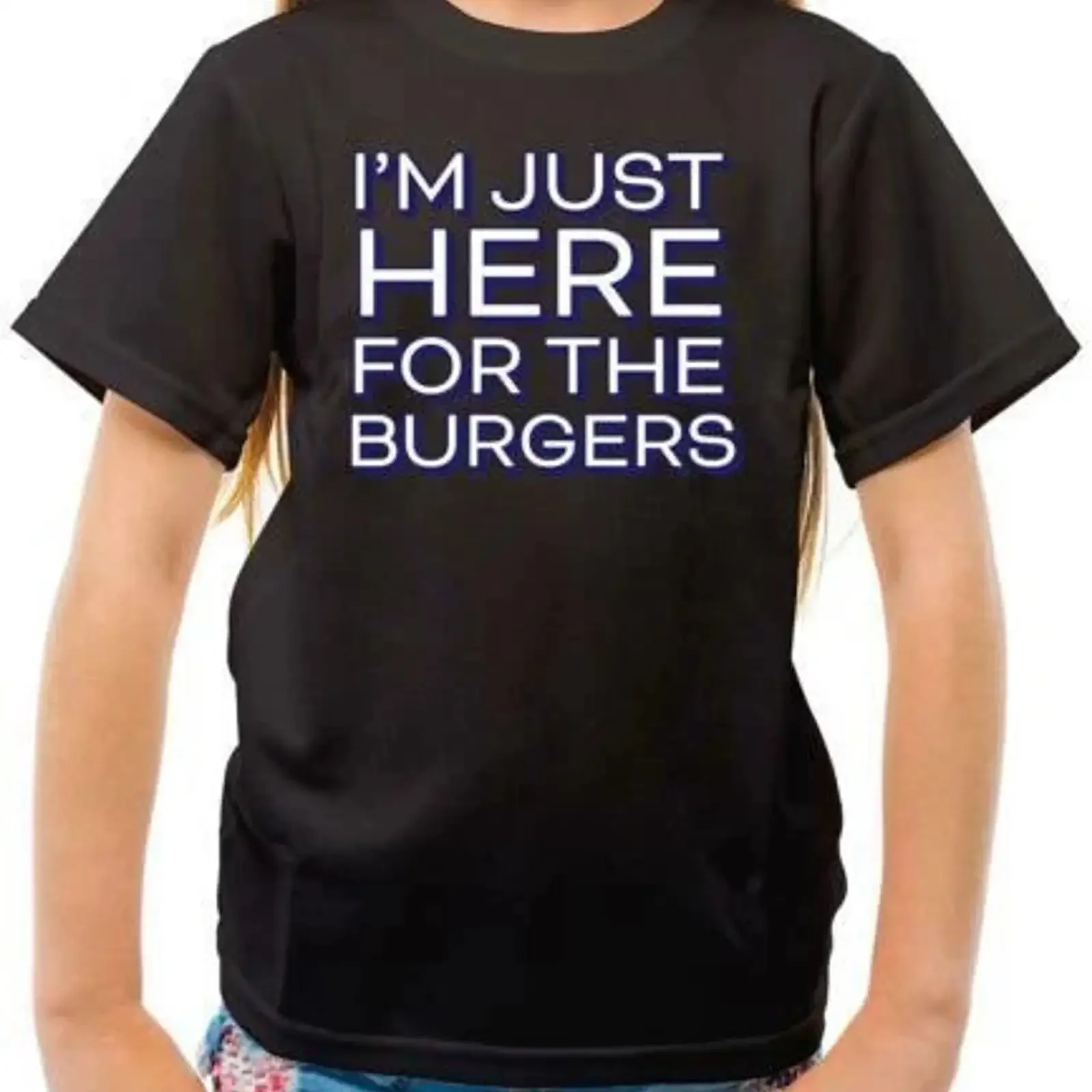 Hier für Die Burgers Kinder Essen Party Lustig Grill Grillen vintage Washed Unisex Comfortable Stretched fashion graphic