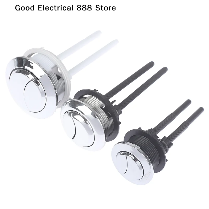 

【GE】1pc Dual Flush Toilet Tank Button Round Shape Toilet Push Dual Flush Buttons