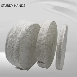 Ceramic Fiber Cloth Rope Flame-retardant Heat Insulation Tape High-temperature Fiber Tape Glass Fiber Winding Cloth Tape Rope