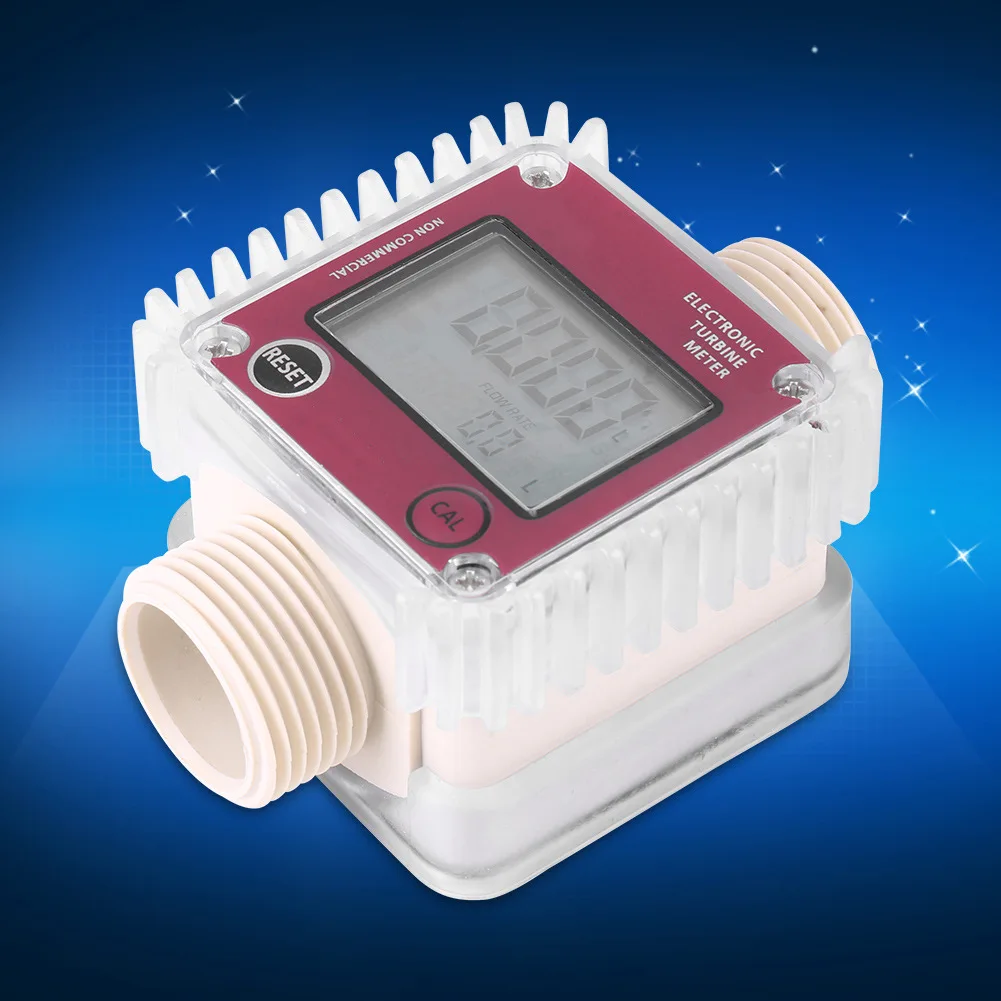 

K24 Turbine Digital Diesel Oil Fuel Flow Meter Tester for Chemicals Liquid Water Measuring Tools Flow Measuring Instrument