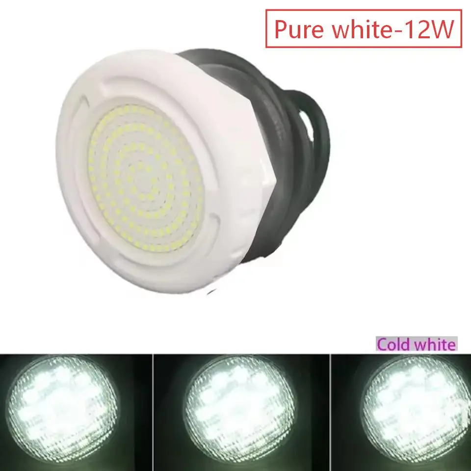 RGB Color Changing Underwater LED Light 12V DC 15W for Swimming Pool For Spa Acrylic Bathtub Wooden Tub IP68 108 LED 1200lm