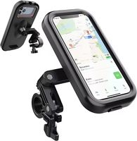 Waterproof Motorcycle Bike Mobile Phone Holder Universal Bicycle 360° Swivel Adjustable Motorcycle Holder for 4.7-6.8 in phones