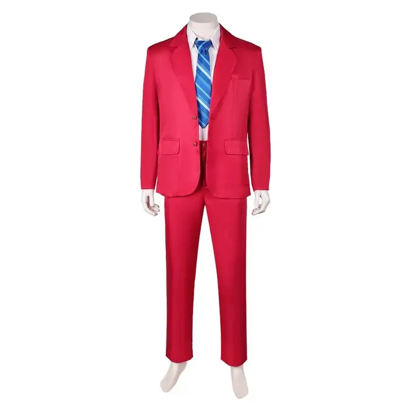 

Arthur Fleck Cosplay Red Blazer Suit Movie Suicide Super Villain Joker Costume Men Fantasy Outfits Halloween Disguise ty'4