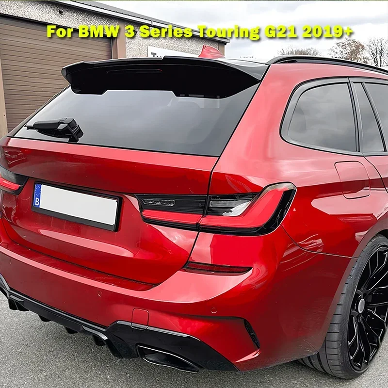 Rear Trunk Spoiler Wings Rear Roof Splitter Tuning For BMW 3 Series G21 320i 320d 330i Touring 2019-2024 Car Accessories Part