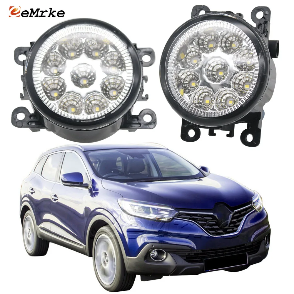 

Car Led /Halogen Fog Lamp Assembly for Renault Kadjar HA_/HL_ 2015 2016 2017 2018 Fog Lights DRL Daytime Running Lights H11 12V