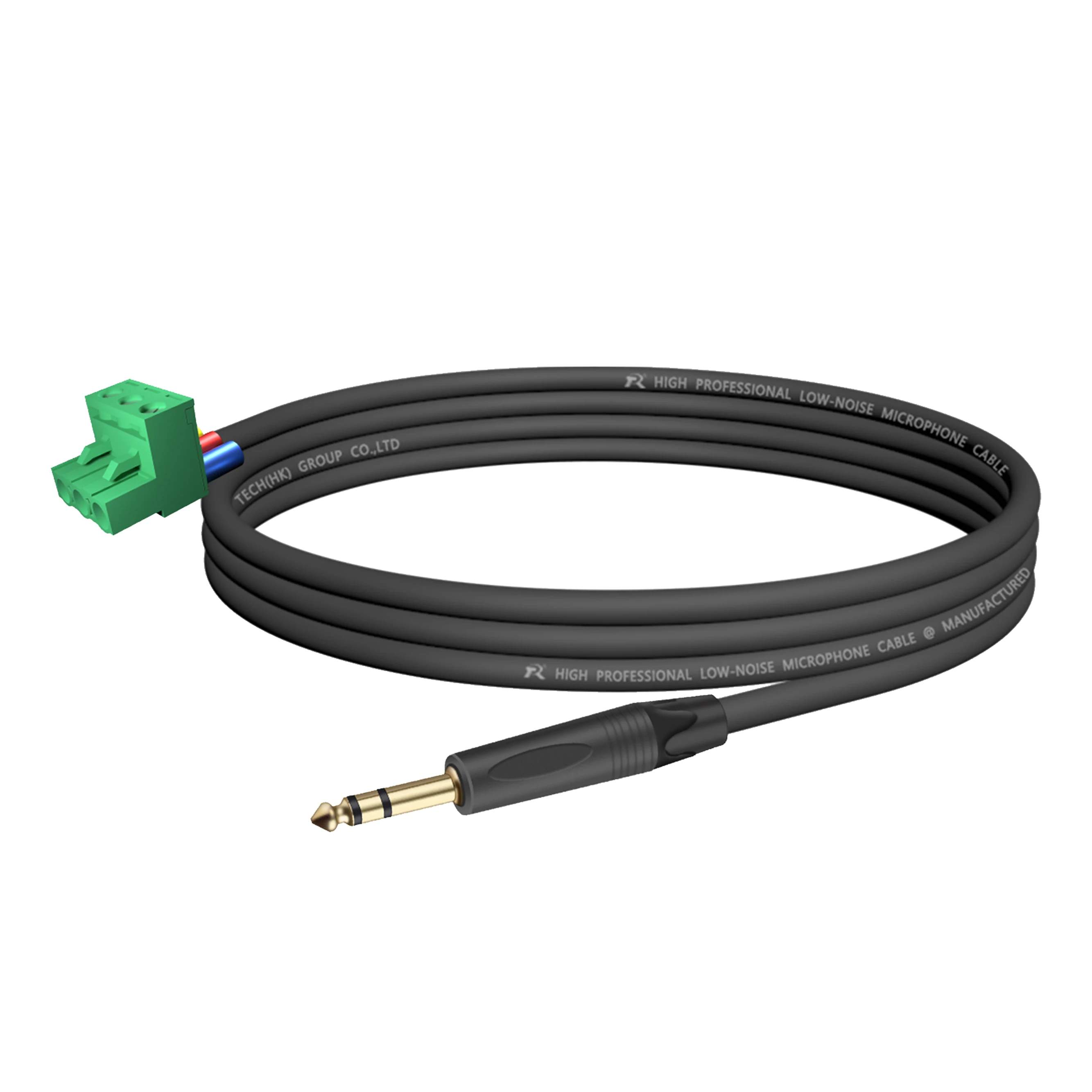 Präzise 6,35-mm-TRS-Verbindung, reibungslose Übertragung, robuste Anschlussanpassung und langlebige Verarbeitung für professionelle Audiointegration. – Detail 2