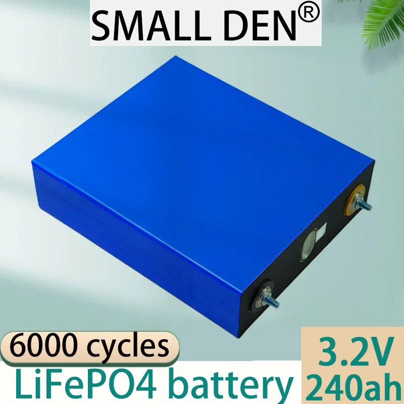 3.2V 240Ah New Lifepo4 Rechargeable Battery Pack A-grade Lithium Iron Phosphate Battery, Suitable for Solar Cars EU US Duty Free