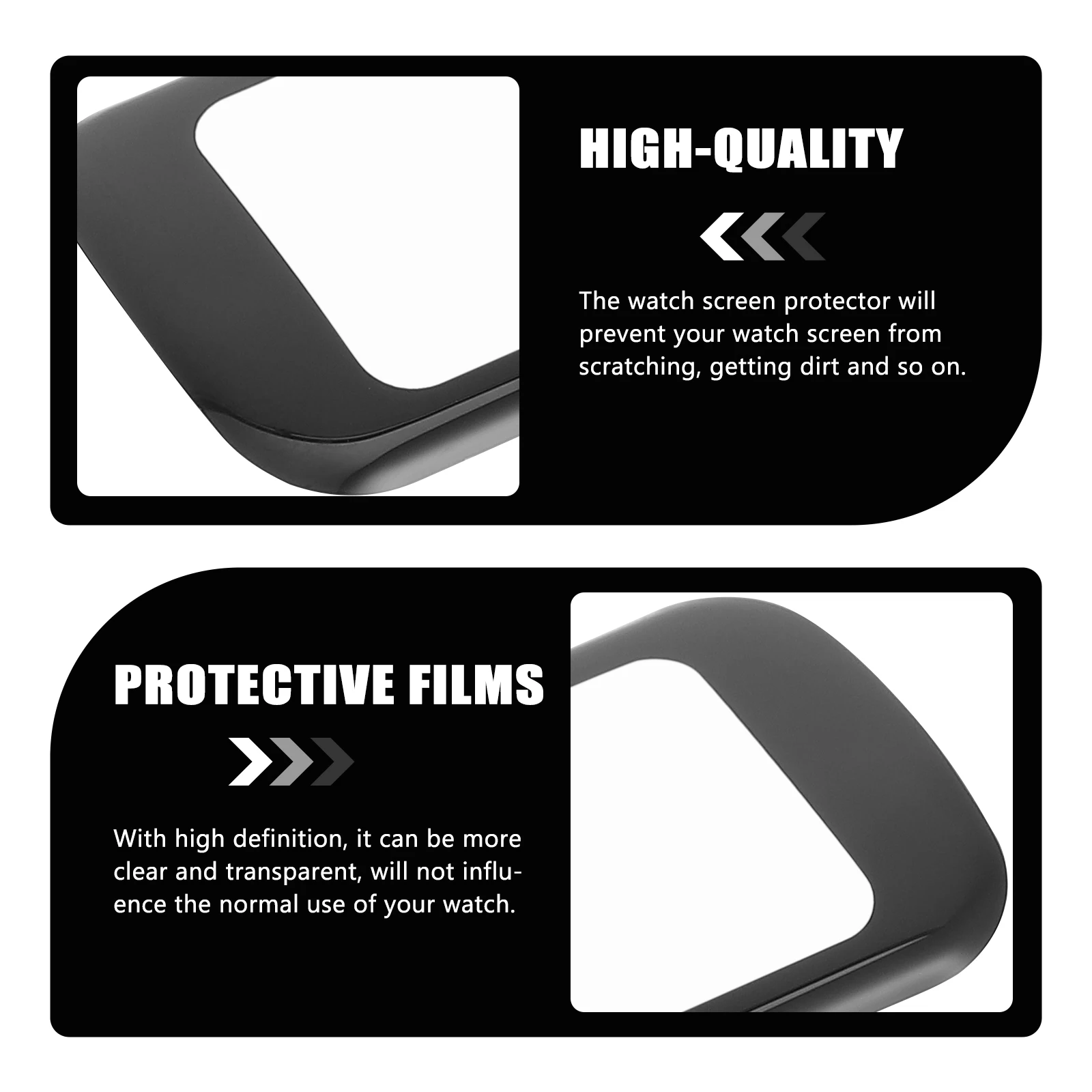 

4 pcs Smartwatch Screen Protector Full Cover Anti-Scratch Watch Protective Film Compatible With Charge Bracelet Film