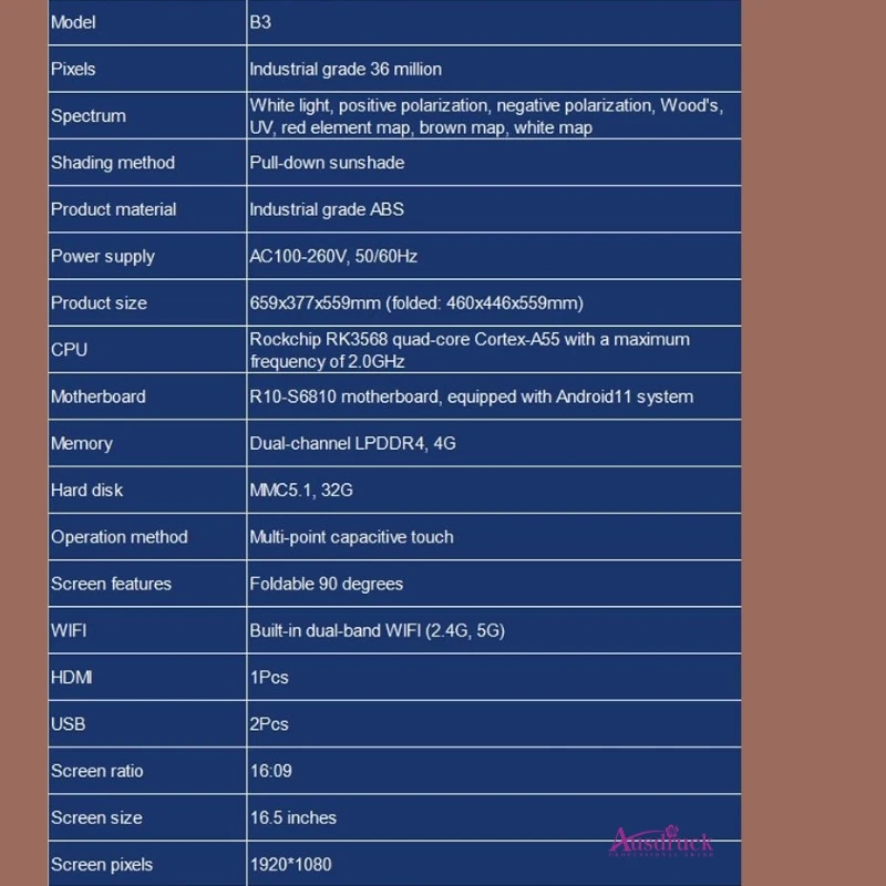 Smart AI Facial Skin Analyzer Machine 3D Face Scanner Skin Detection Device for Salon Spa