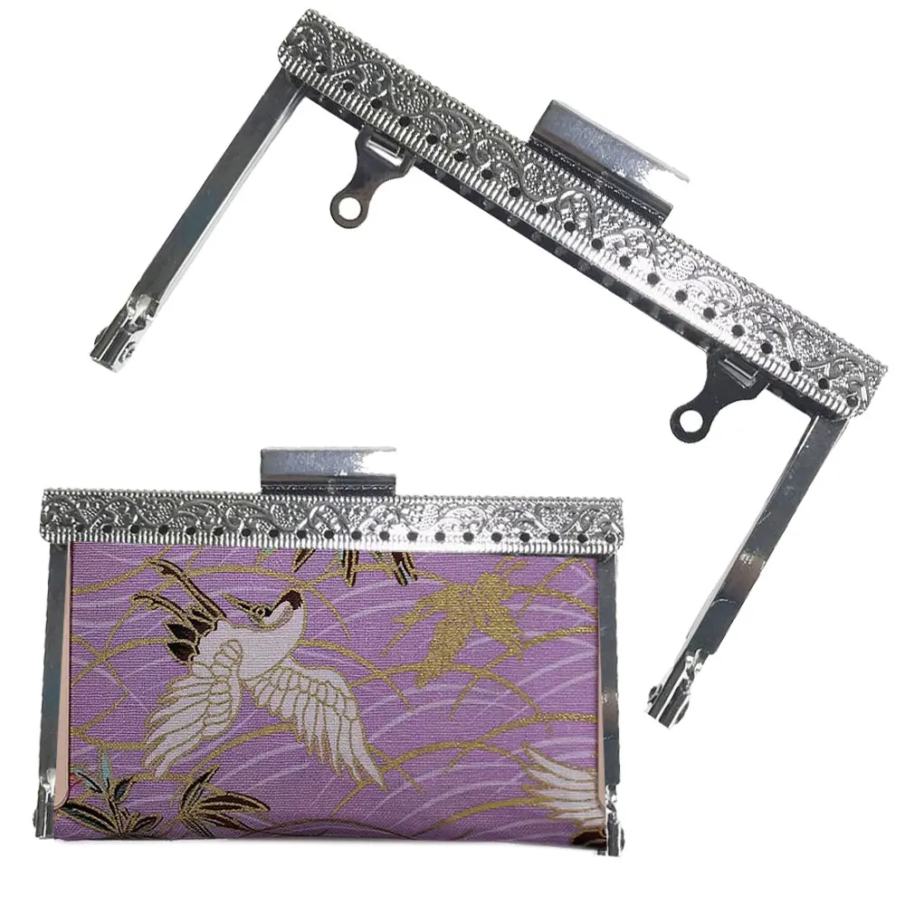 

10pcs 10.5cm Antique Bronze Metal Purse Frame Handle for Clutch Bag Handbag Accessories with Kiss Clasp Lock Diy Crafts