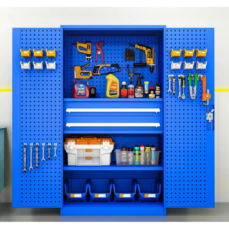 

Металлический шкаф для хранения запасных частей, усиленный стальной, для гаража