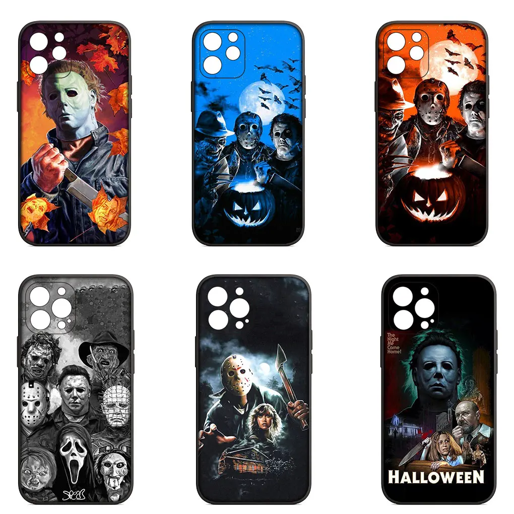 Halloween Curse Of Michael Myers Soft Phone Cover for Apple iPhone 16 15 14 13 12 11 Pro Max 6 6S Plus + SE 16+ 14+ Case