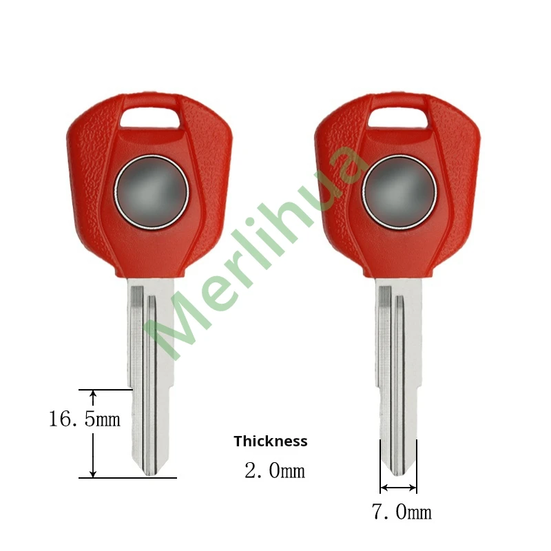 Honda motorcycle key, suitable for: Honda key blank Cruise GL1800 Gold Wing 1800 key blank lock key blank(Can install chips)