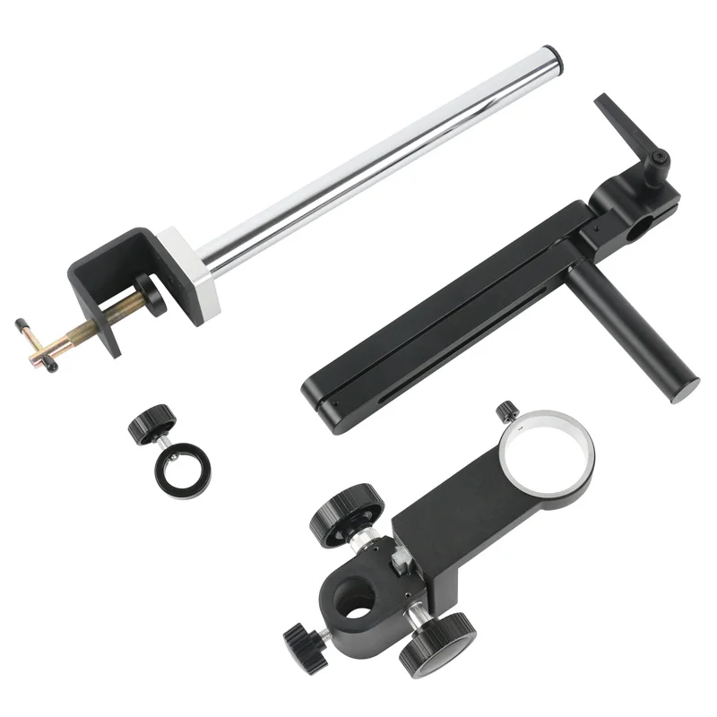 Industrial Lab Adjustable Direction Articulating Clamp Holder Bracket Support Arm 50mm 76mm Microscope Stand For Video Camera