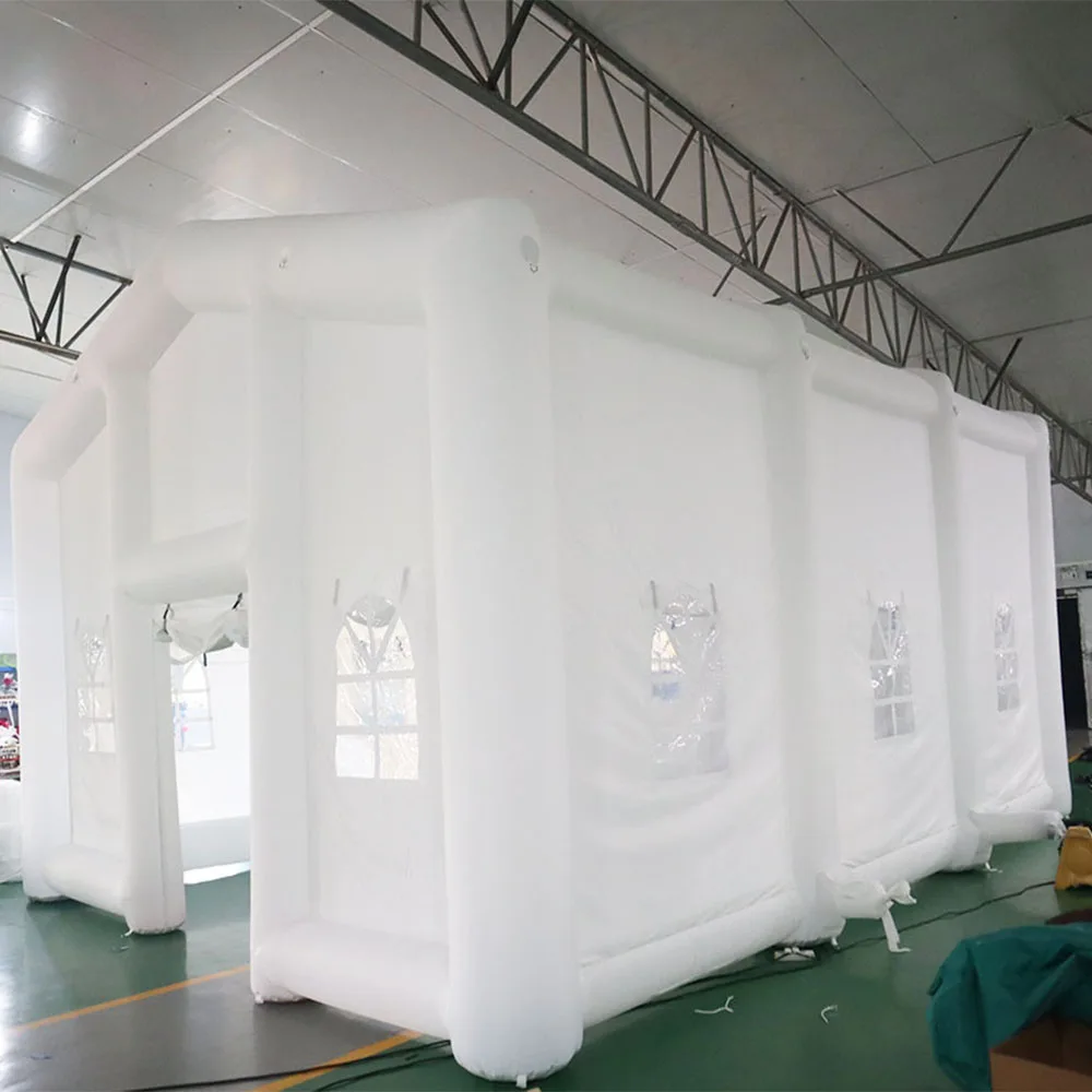 Large Inflatable Nightclub Cube Tent Inflatable Air Cube Tent House with Blower for Party Event Exhibition Show/Private Use