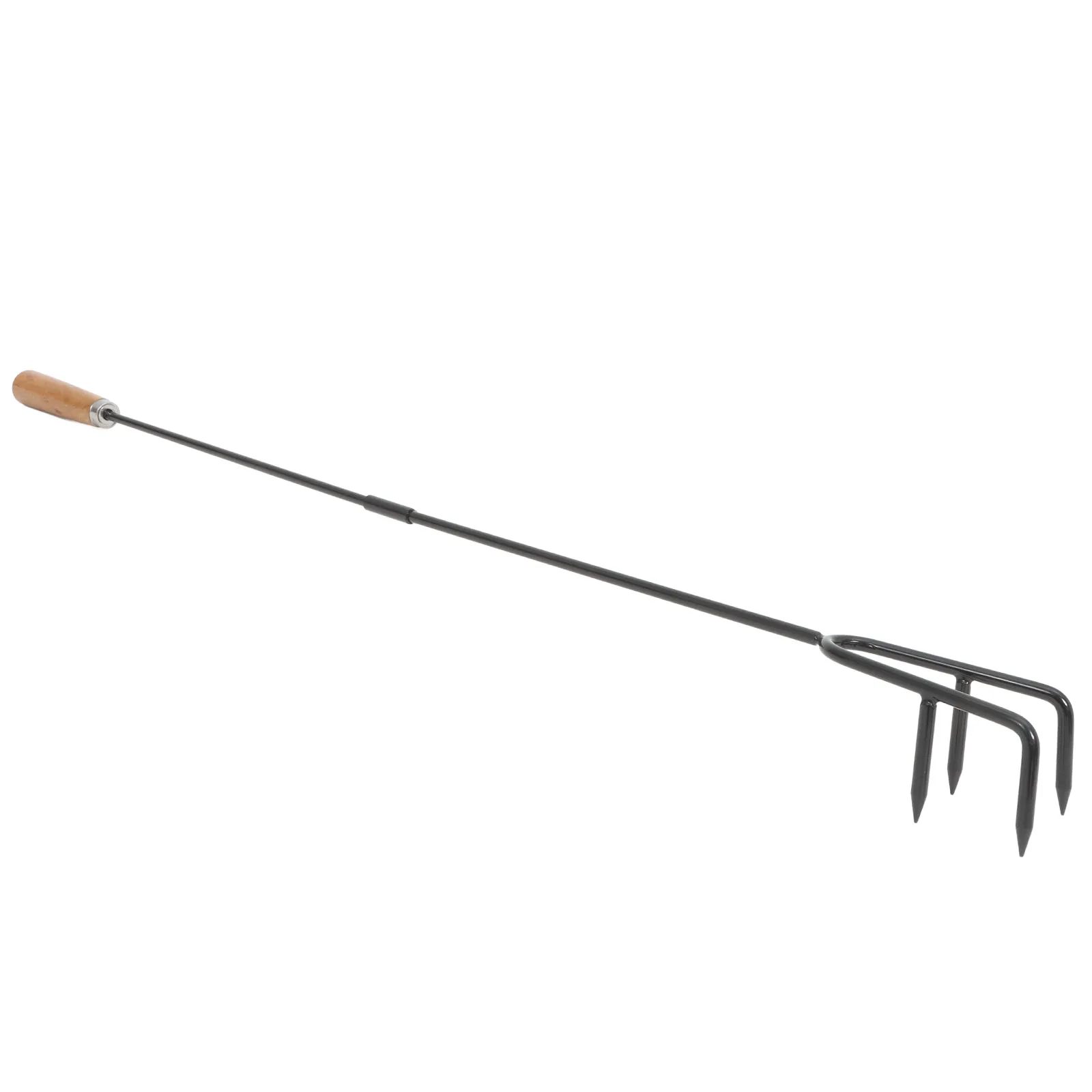 قسمين طويلة مقبض النار بوكر الثقيلة حفرة معدنية للحريق أداة في الهواء الطلق الموقد الخشب موقد النار بوكر للتخييم #1