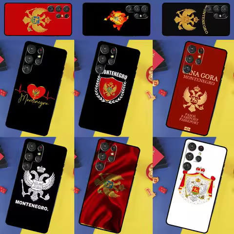 Montenegro Flag Phone Case For Samsung Galaxy S25 Ultra S9 S10 S20 S21 S22 Plus S23 FE S24 Ultra Back Cover