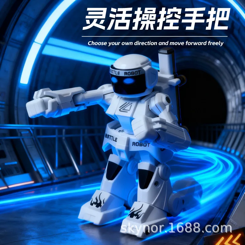 New Spot Remote Control Battle Robot Toy Gravity Sensing Control Electric Fighting Boxing Dual Player Interactive For Boys Kids