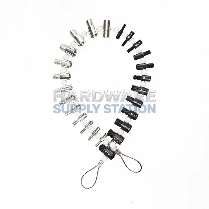 

Набор из 26 метрических и дюймовых резьбомеров для точного контроля, инспектор резьбы с защитой от неправильной подборки, версия для последовательной установки