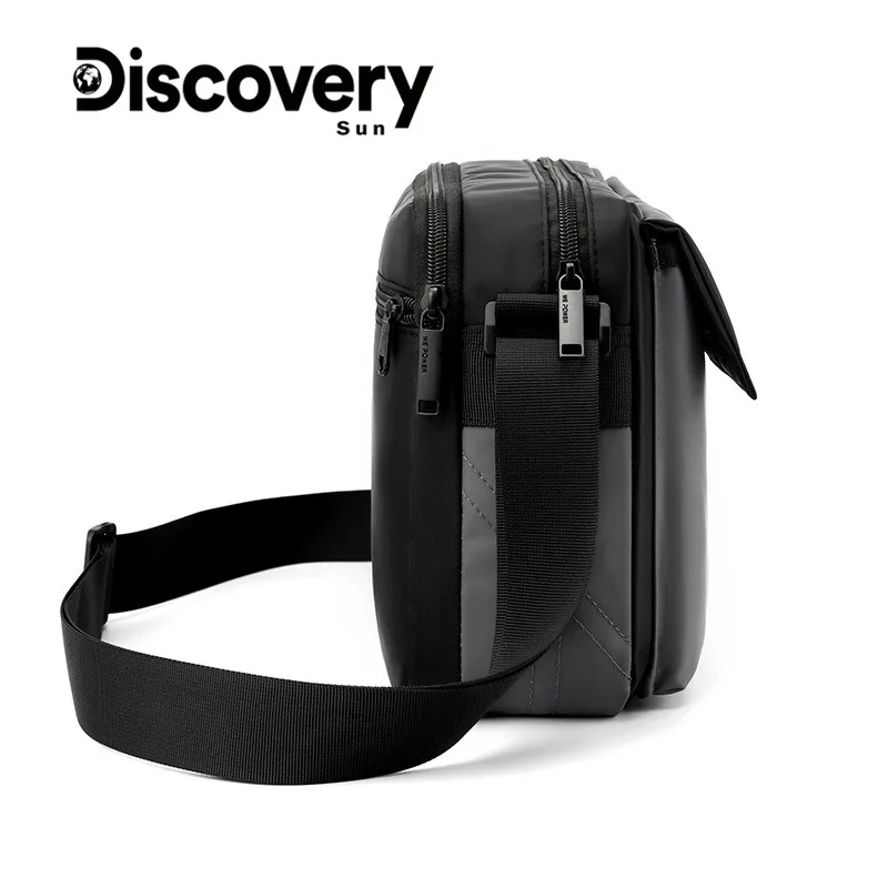 Discovery-SUN Nylon Shoulder Bag Crossbody Bag Waterproof Nylon Zipper Pocket Handbag Fashion Men\'s Quality Crossbody Bag