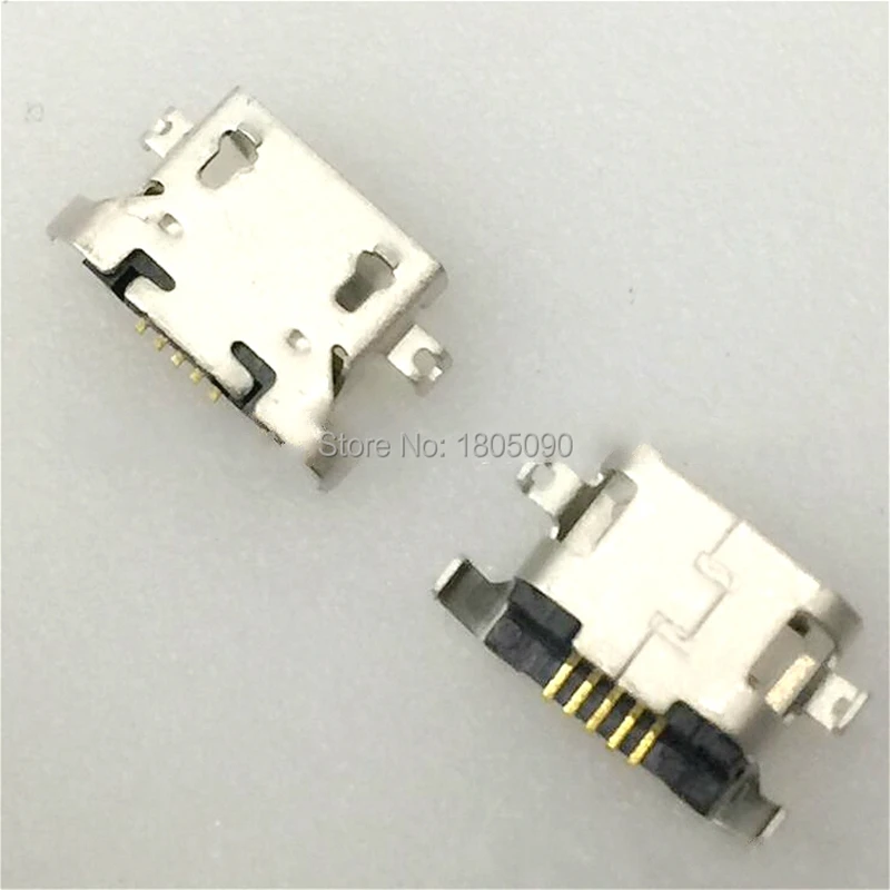 100szt Micro USB 5pin heavy plate 1.27mm Złącze portu ładowania dla lenovo A850 Motorola Moto E3 G5 XT1672 G4 Play XT1600