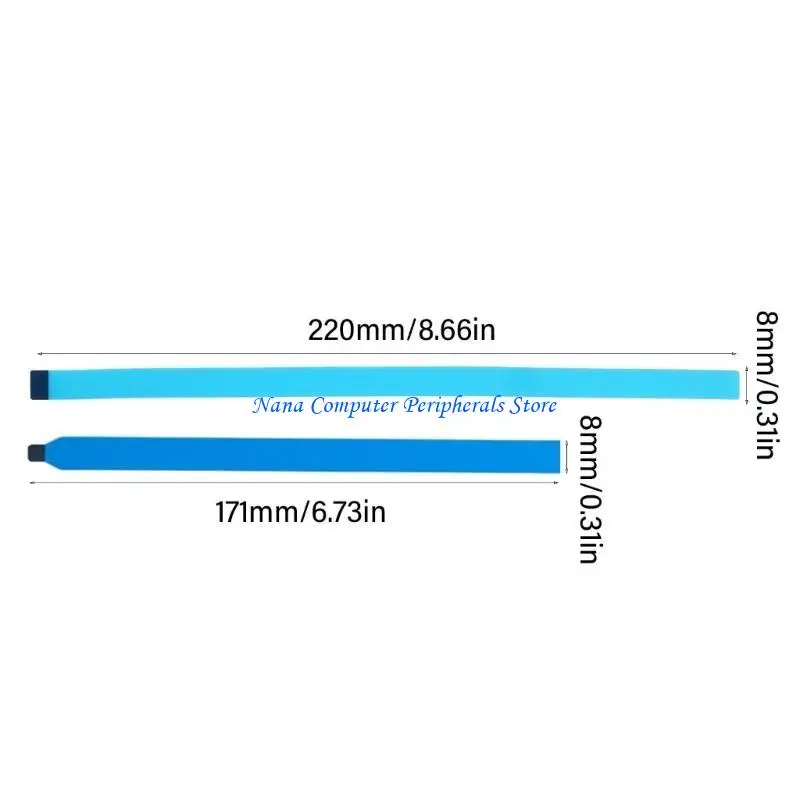 F68C 5pcs Panel panel LCD Pantalla tiras adhesivas Cinta pegatina para pantalla las computadoras portátiles