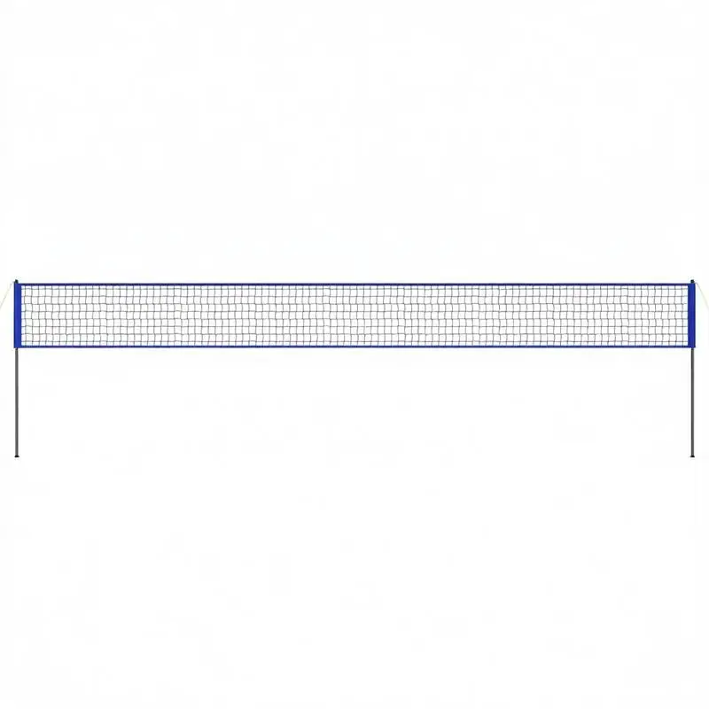 

Professional Ball Game Equipment Set 32x3FT For Backyard Beach Lawn, Adjustable Height Metal Poles Heavy Duty PE Net PVC Volleyball Boundary Line Carrying Bag Pump