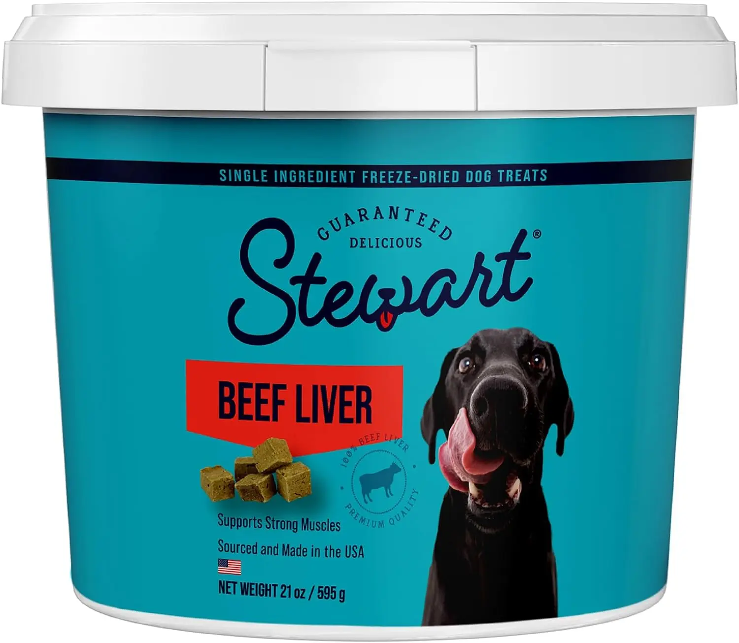 

Stewart Freeze Dried Dog Treats, Beef Liver, Salmon, Chicken Liver & Chicken Breast, Resealable Tub, Grain Free & Gluten Free