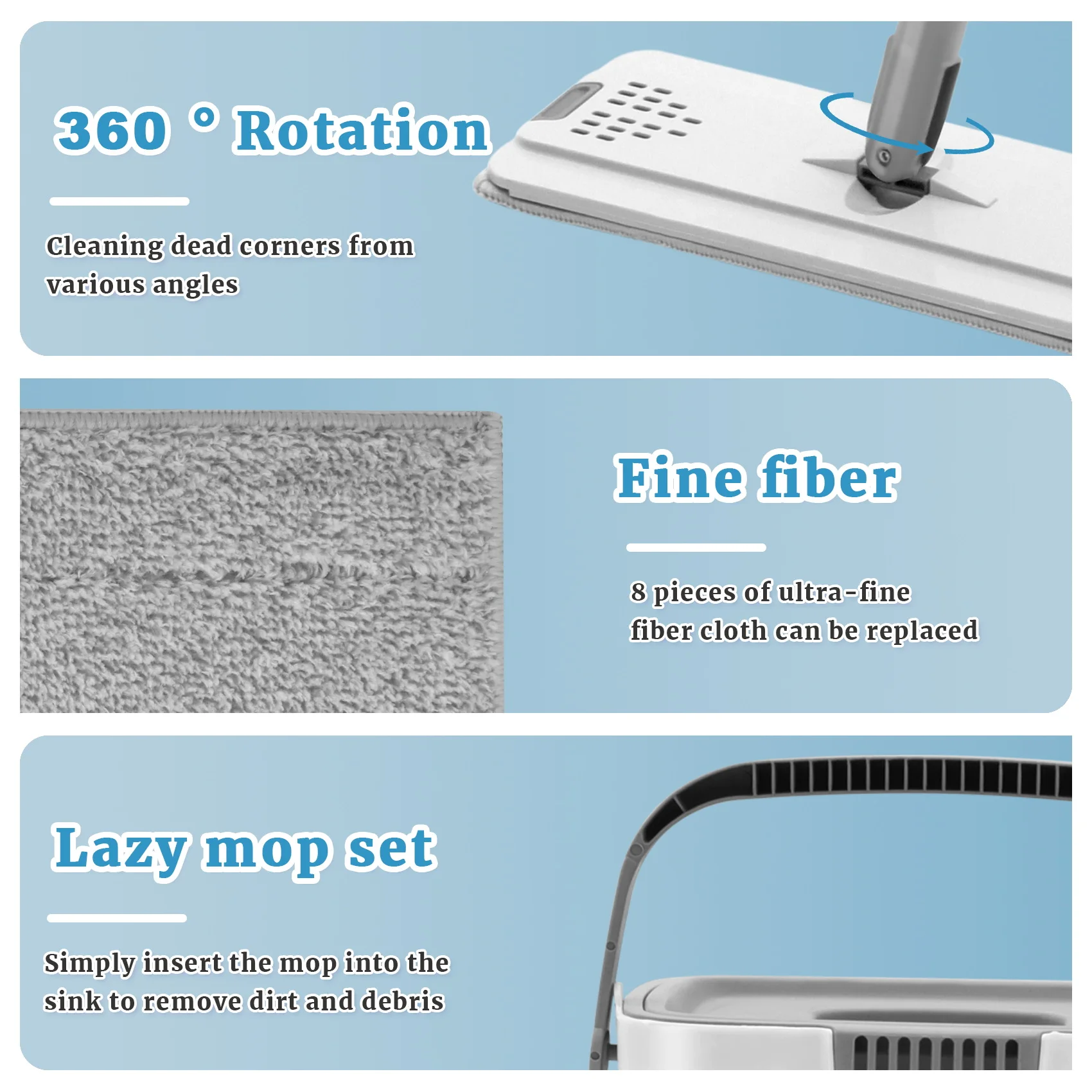 

Система очистки пола PZHI с моющимися подушечками из микрофибры, набор плоских швабр для свободной ручной стирки для плоской швабры из твердой древесины