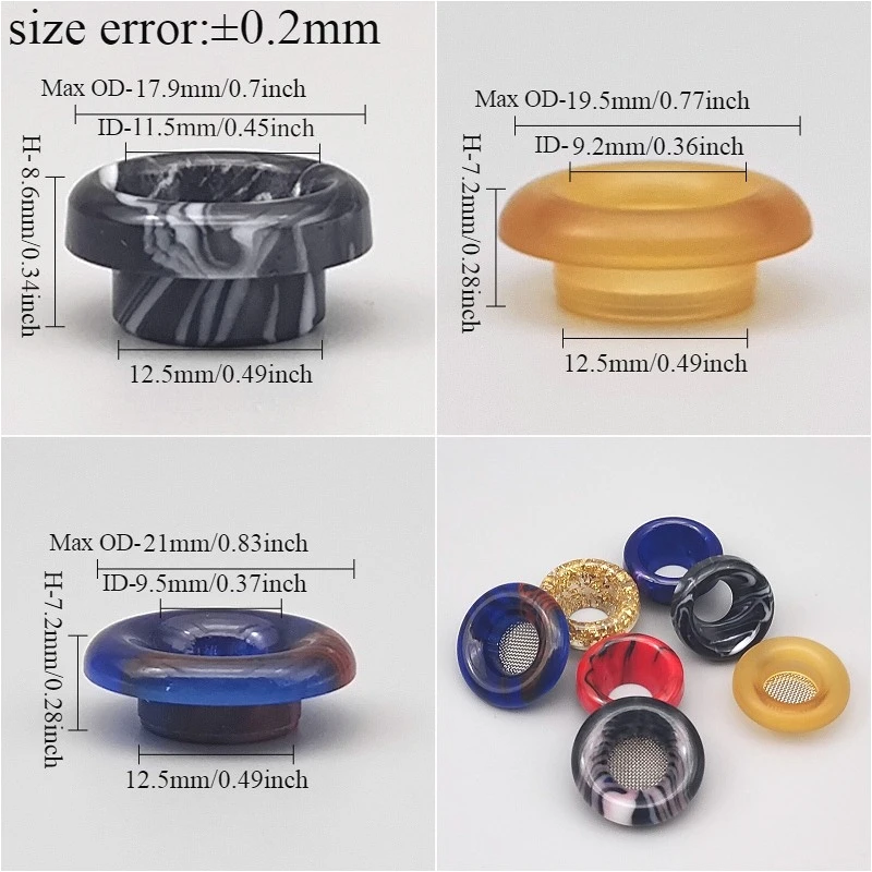 Schermo filtro ugello gocciolante in resina stile corto 1PC 810, resistente all'olio, senza giunto di paglia ad anello in gomma