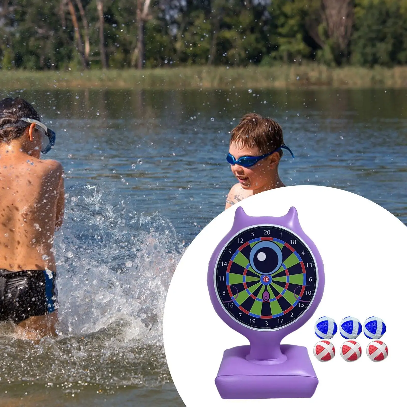 

Надувная доска для дартса из ПВХ, уличная игрушка, набор для игры в дартс, подарок на день рождения, для дома, сада, пляжа, бассейна