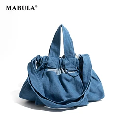 MABULA Candy Color Women's Tote Shopper Bag Unique Fashion Nylon Satchel Purse Large Capacity Shoulder Handbag for Daily