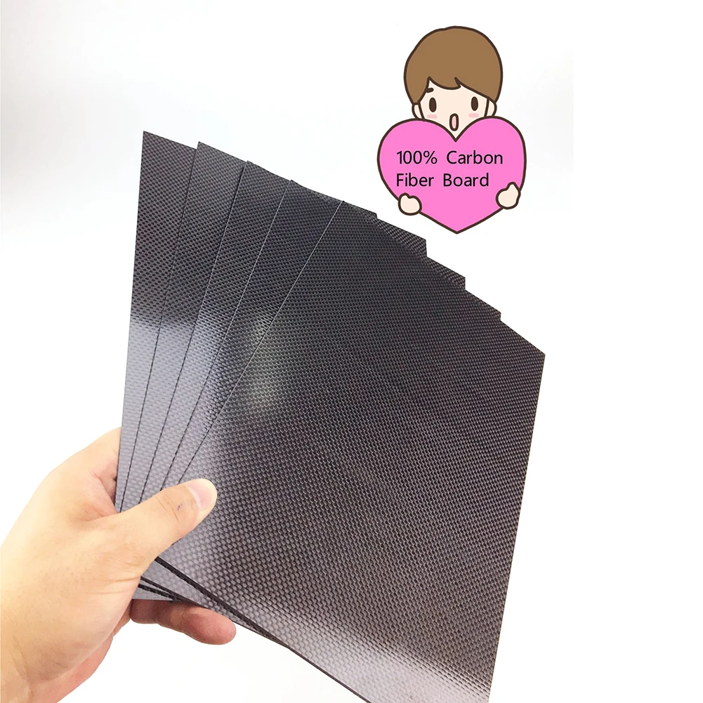 75x125mm Carbon Fiber Plate Panel Sheets 0.5/1/1.5/2/3mm Thickness DIY Material