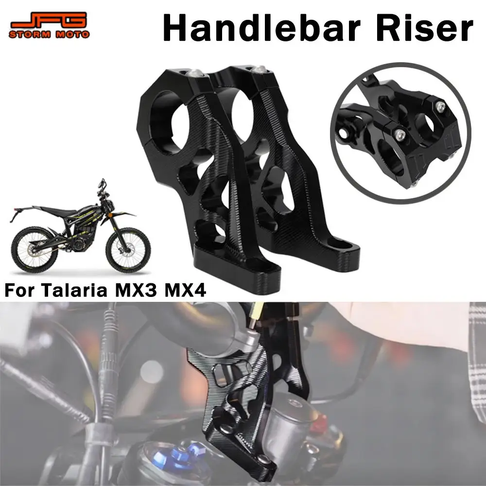 Motorcycle Motocross Handlebar Bar Riser Mount CNC Handlebar Bracket 7075 Aluminum For Talaria MX3 MX4 MX 3 4 Dirt Pit Bike