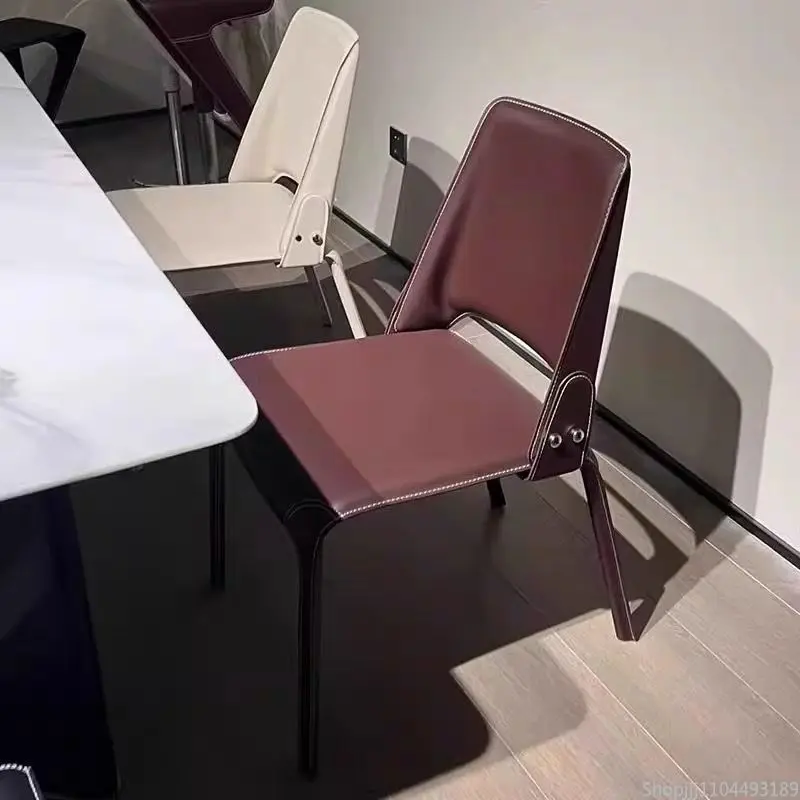

Italian Saddle Chair - Designer Leather Chair for Home, Hotel & Study