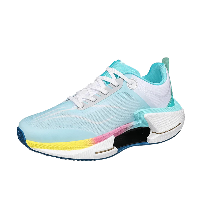 

Sports and leisure shoes, men's shoes, marathon oversized air cushioned shoes, fly woven all season rubber, wear-resistant, anti