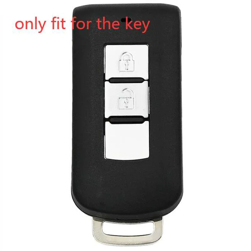 Silicone Car Key Cover Case Shell protector For Mitsubishi L200 ASX Outlander Eclipse Cross Pajero Sport Lanacer 2button key