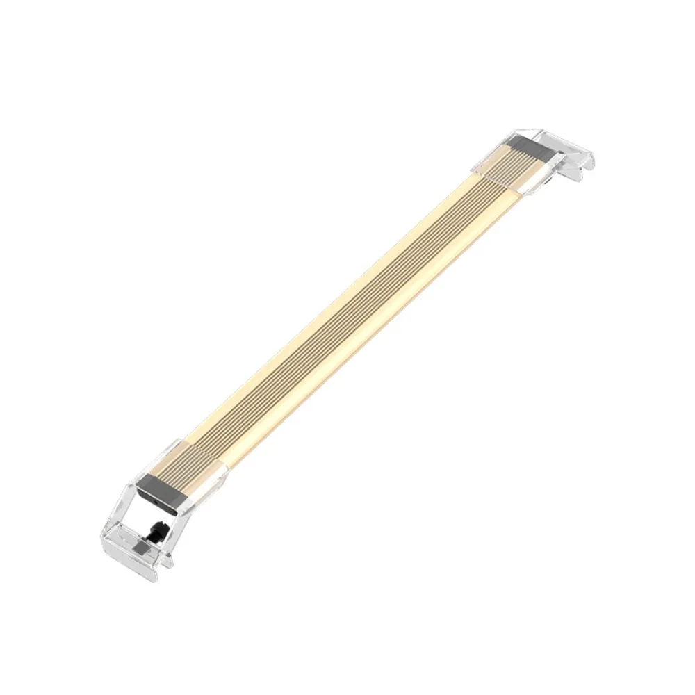 Fish Tank Light, Aquatic Plant Light 12/24/36/48 Inch, Full Spectrum Clip on Aquarium LED Light Strip, No Flicker Aluminum Shell